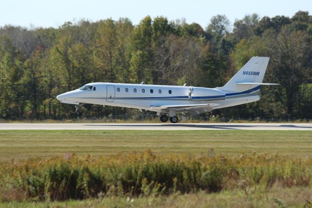 Cessna Citation Sovereign (N655MM) - N655MM on arrival at Lake Simcoe regional Airport!