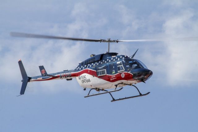 Bell JetRanger (N12AE) - AEL Bell 206L departing Baylor Scott & White hospital in Temple, Texas