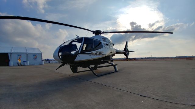 Eurocopter EC-120 Colibri (N573AG) - San Antonio Police Department helicopter at the 2017 San Antonio Airshow-Kelly AFB Annex