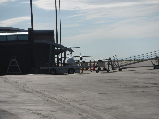 — — - Unknown aircraft on the other side of the terminal in Twin Falls Idaho