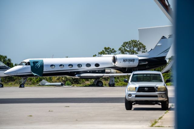 Gulfstream Aerospace Gulfstream IV (N919MB) - This Gulfstream GIV is now completely scrapped and no longer at KFPRbr /I took this in April 2025