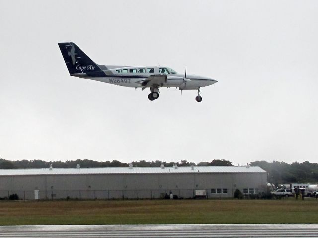 Cessna 402 (N2649Z) - ILS 24 at Nantucket.