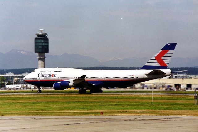 Boeing 747-400 (C-FGHZ) - CYVR-  Original Canadien 747-400 cn 27827/1038- this also flown by Air Canada and now flying for Phillipine Airlines. This photo taken mid late 1990 s