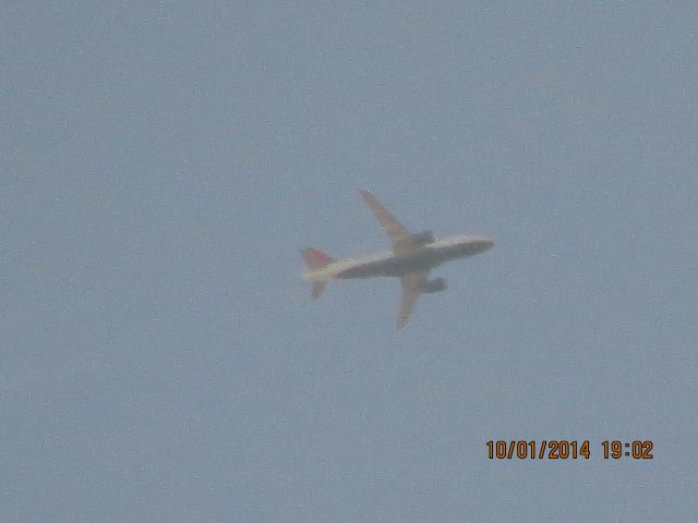 Airbus A319 (N830AW) - U.S. Airways flight 634 from PHX to PIT over Southeastern Kansas at 37,000 feet.