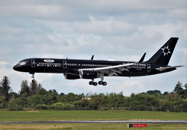 Boeing 757-200 (G-TCSX) - tag aviation uk ltd. b757-2k2wl g-tcsx landing at shannon from reykjavik 27/7/19.