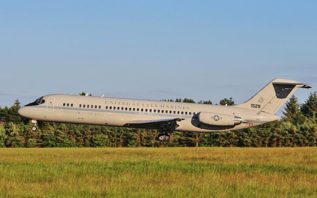 16-1529 — - usm c-9b 161529 about to land at shannon this evening 31/5/16.