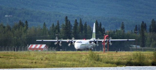 Lockheed C-130 Hercules — - C-130 lining up.