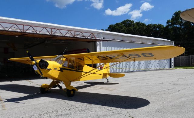 Piper NE Cub (NC92398) - Catching some Tarmac time is this Piper NE Cub in the Summer of 2019.