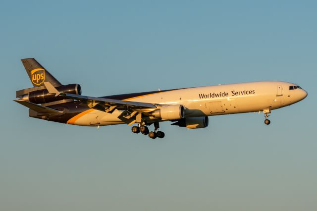 Boeing MD-11 (N256UP) - Taken August 12 2019 at Founders' Plaza at Dallas-Fort Worth International.