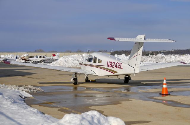 Piper Cherokee Arrow (N8242L) - Seen at KFDK on 2/20/2010    a href=http://discussions.flightaware.com/profile.php?mode=viewprofile&u=269247  [ concord977 profile ]/a