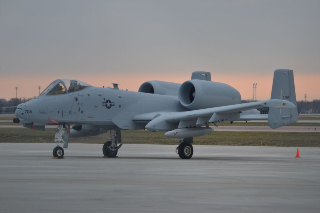 Fairchild-Republic Thunderbolt 2 (N76704) - A-10 Thunderbolt II sitting on the tarmac in KFSD