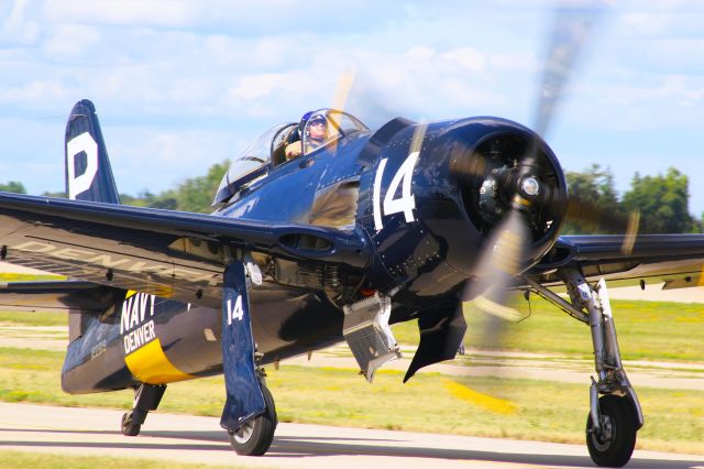 Grumman G-58 Bearcat (NL14HP) - F-8 Bearcat on the Prowl at Oshkosh AirVenture '22