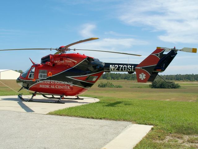 NUSANTARA NBK-117 (N270SL) - Aircare 2 formerly stationed at South Lake Hospital in Clermont, FL, now residing at Orlando Country Airport.