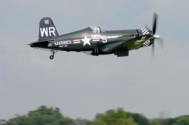 VOUGHT-SIKORSKY V-166 Corsair — - F-4 U Corsair Take-Off at EAA Oshkosh 2010