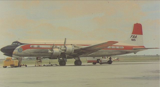 Douglas DC-6 (N115) - scanned from postcardbr /FAA