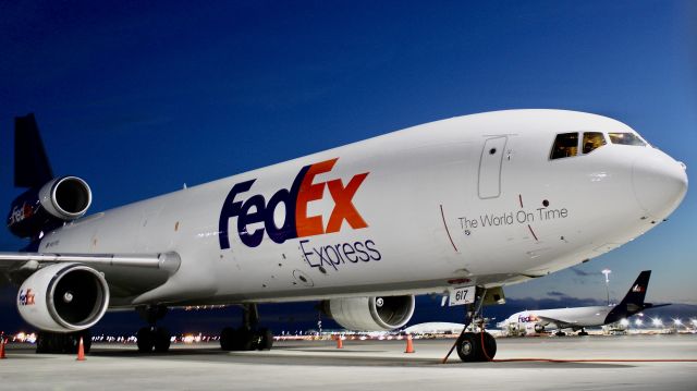 Boeing MD-11 (N617FE) - MD-11F at the FedEx Indy ramp. 5/3/23