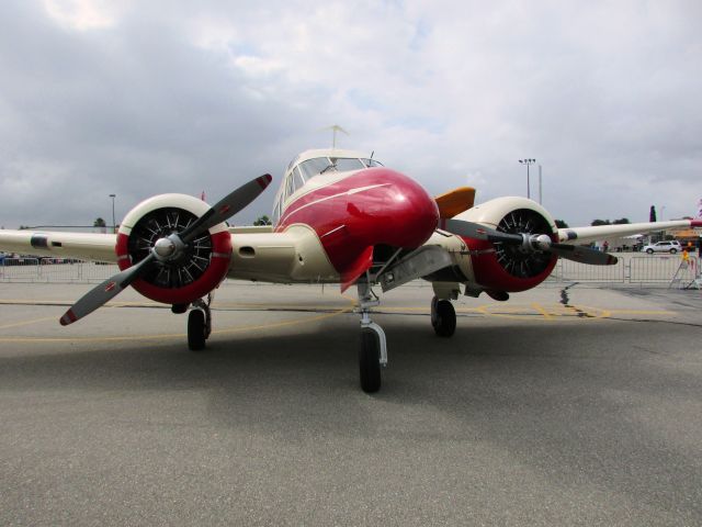 Beechcraft 18 (N90TT) - On display at 2015 Fullerton Airport day 5.9.2015