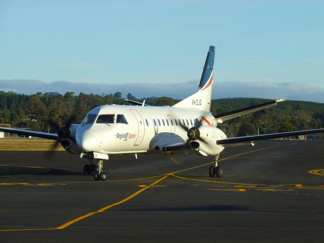 Saab 340 (VH-ZLG) - Regional Express Airlines Saab 340B VH-ZLG (340B-375) at Burnie Wynyard Tasmania, June 25 2015