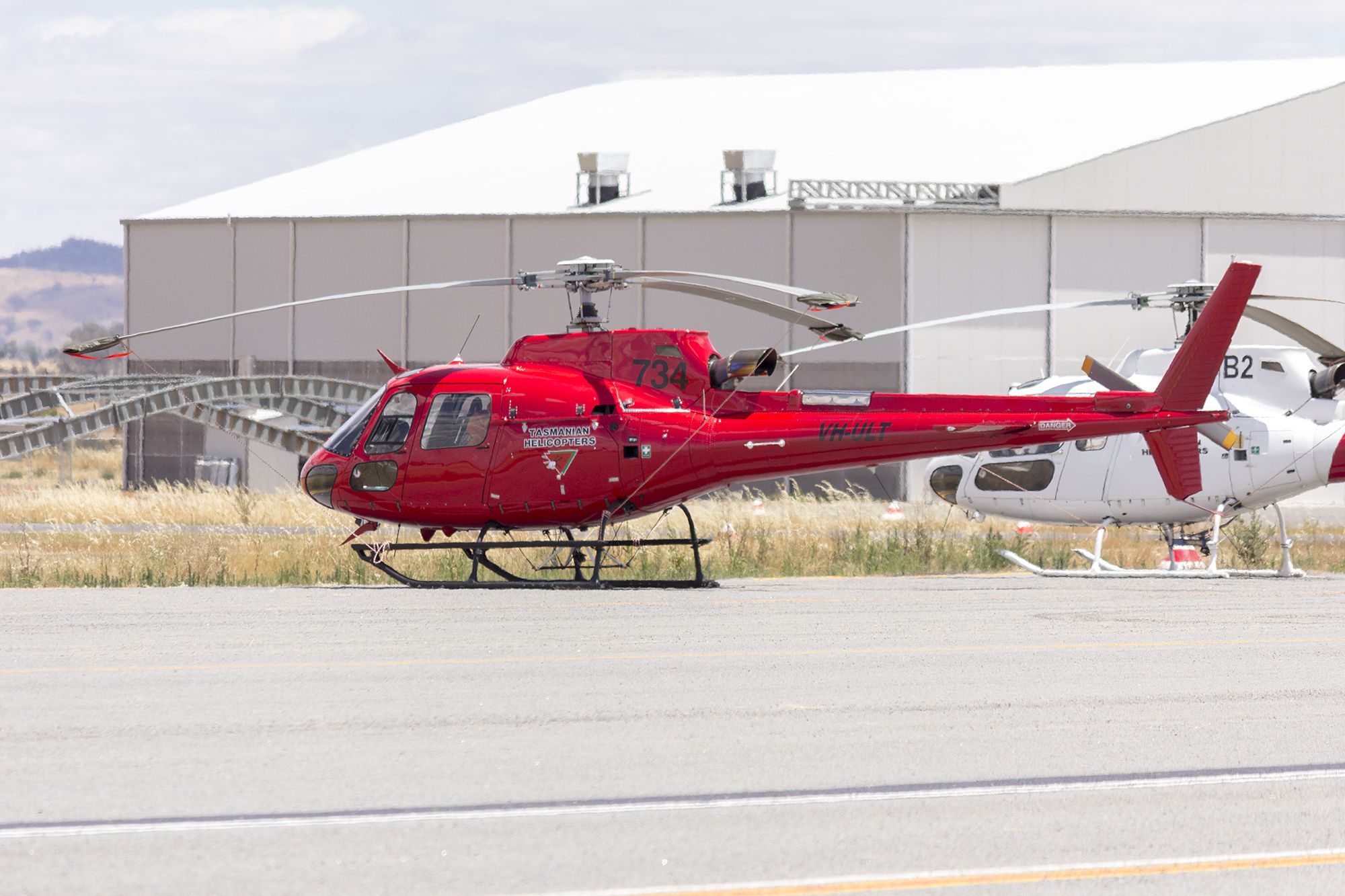 VH-ULT — - Tasmanian Helicopters (VH-ULT) Eurocopter AS350B3 Écureuil in the general aviation area at Wagga Wagga Airport.