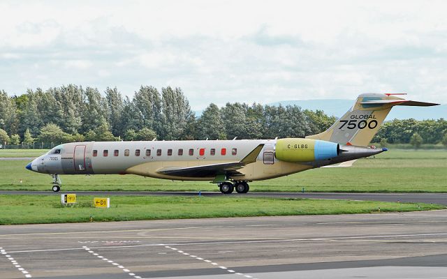 BOMBARDIER BD-700 Global 7500 (C-GLBG) - global 7500 c-glbg arriving in shannon 18/8/18.