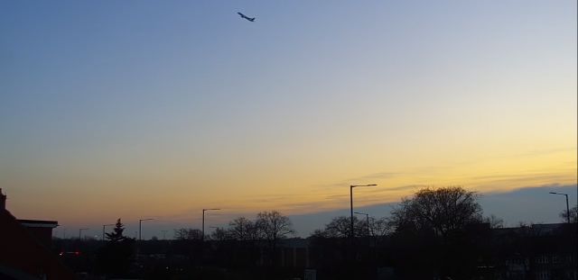 — — - taking off London Heathrow Airport