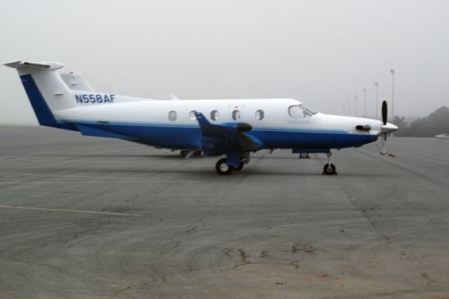 Pilatus PC-12 (N558AF) - Another  windy day with low clouds at Nantucket.