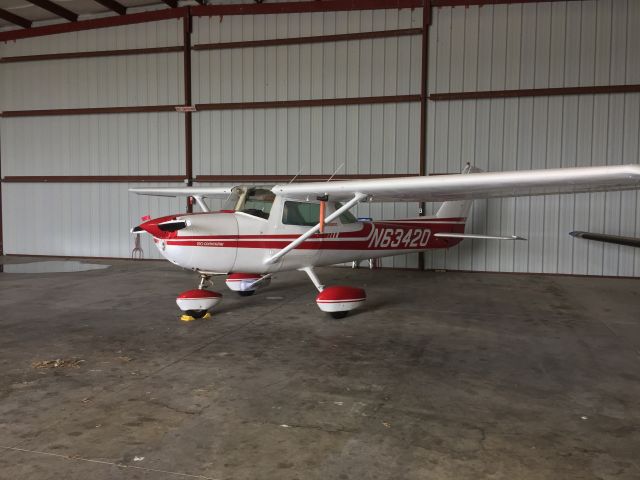 Cessna Commuter (N63420) - Parked in Hangar 3, Huntingburg Airport.