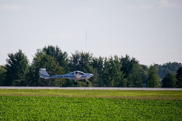 Diamond DV-20 Katana (C-GTDF) - C-GTDF, a Diamon DV20 landing at CYXU London, Ontario Canada.