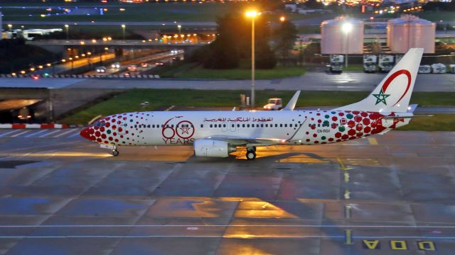 Boeing 737-800 (CN-RGV) - In rolling Terminal 4. View from Panoramic Terrace, above mainroad N7.