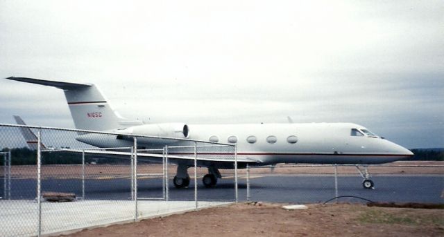 Gulfstream Aerospace Gulfstream 3 (N165G) - Big Gulfstream 3 on the ramp at Orange.  N165G was a frequent visitor.  The new fuel depot was being constructed at the time of this photo...