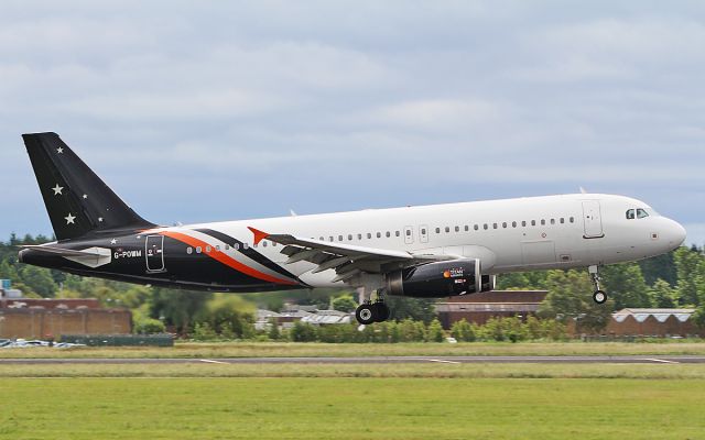 Airbus A320 (G-POWM) - titan airways a320-232 g-powm training at shannon 20/6/18.