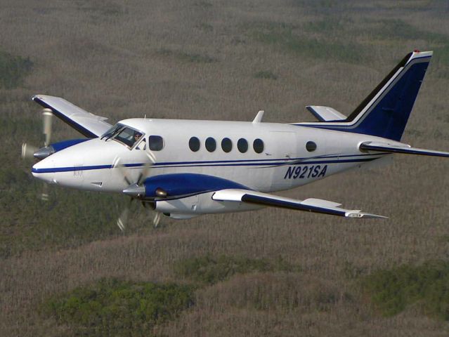 Beechcraft King Air 100 (N921SA) - King Air 100 with PT6 engines.