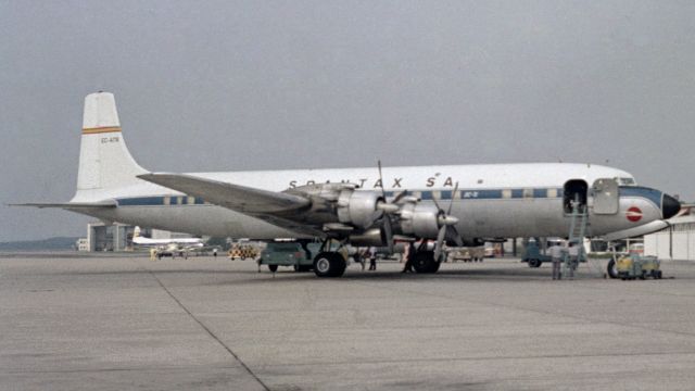 Douglas DC-7 (EC-ATR) - Spantax DC-7C in 1968 at Düsseldorf (EDDL)