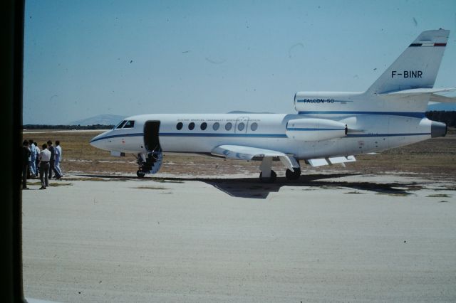 Dassault Falcon 50 (F-BINR) - Falcon 50 during gravel certification at Flinders Island, circa 1978