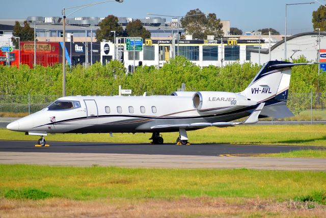 Learjet 60 (VH-AVL)