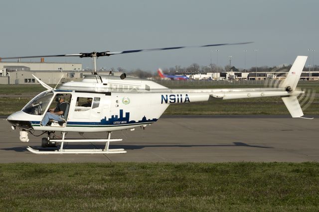 N911A — - Little Rock Police Department's OH-58A.   April 2013