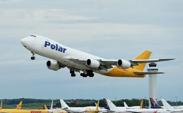 BOEING 747-8 (N858GT) - PAC956 departing 18L headed to Leipzig/Halle EDDP.