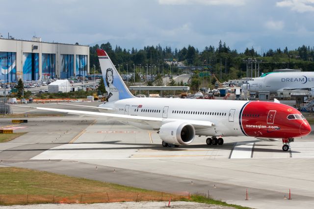 Boeing 787-8 (EI-LNA) - First 787-8 for Norwegian getting ready to depart for a test flight.