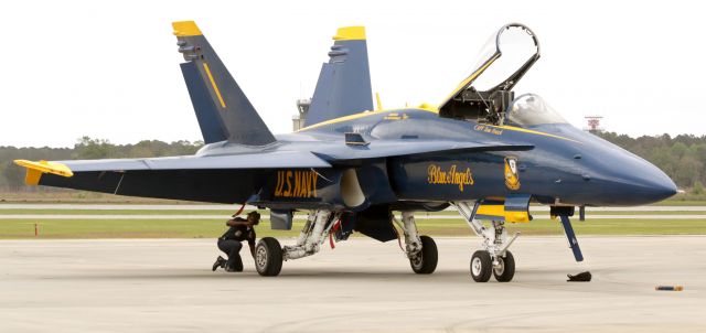 McDonnell Douglas FA-18 Hornet — - Hornet Post-flight