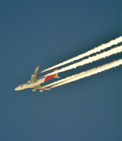 Boeing 747-400 — - QFA-107 KLAX to KJFK South of KCLE 39,000 ft.