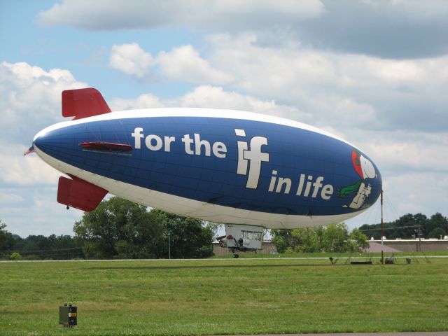 N650LV — - at Queen City Airport.  The blimp was in town for the Womens Golf Tournament.  We joked that the airport had a *big* new windsock!