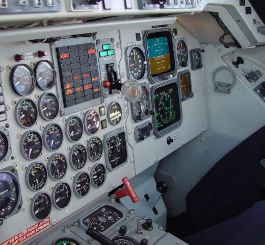 Saab 340 (N360BE) - Central Warning Panel and FO Panel before engine start