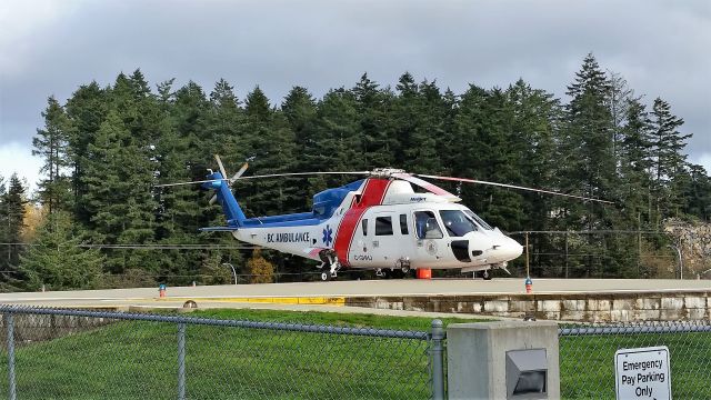 Sikorsky S-76 (C-GHHJ) - On the Helipad at Victoria General Hospital. When shes flying, someones having a real bad day :(