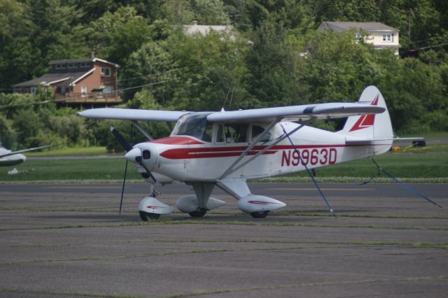 Piper PA-22 Tri-Pacer (N9963D) - N9963D Piper Tri-Pacer PA-22 at Harriman-and-West Airport KAQW (North Adams, MA).  Photo taken by Christopher Wright