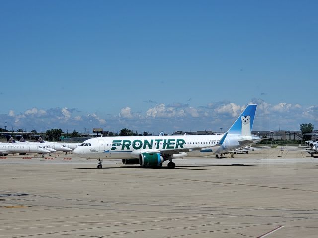 Airbus A320neo (N339FR) - N339FR departing for KRSW from KCLE