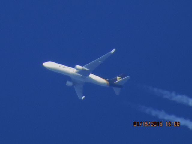 BOEING 767-300 (N302UP) - UPS flight 2872 from SDF to ABQ over Southeastern Kansas at 34,000 feet.