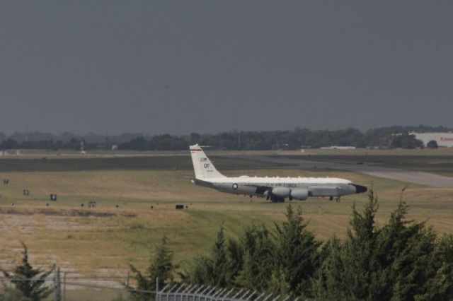 Boeing C-135B Stratolifter (6414849) - 8/27/21 RC-135W taxiing in from Rwy 18/36 to southeast ramp