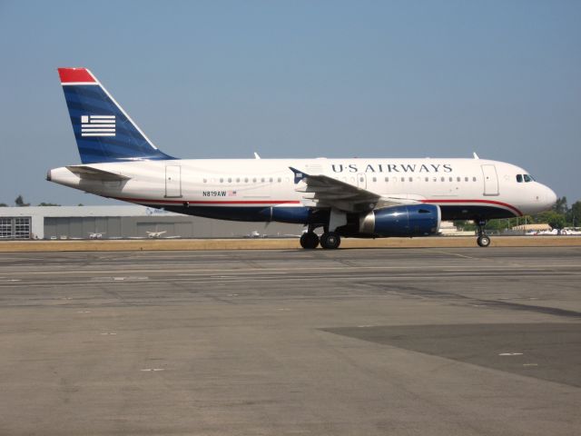 Airbus A319 (N819AW) - Taxiing to gate after landing