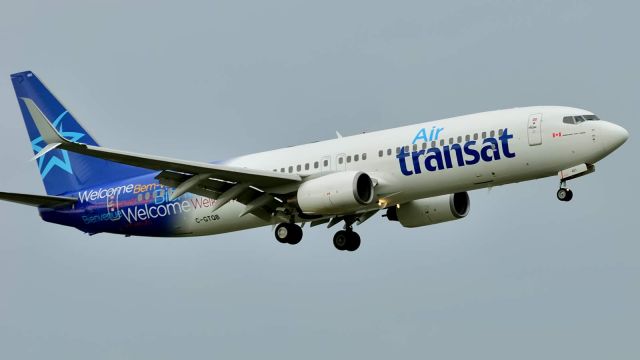 Boeing 737-800 (C-GTQB) - Moments from touching down on Rwy 24L after a flight from MCO/KMCO.