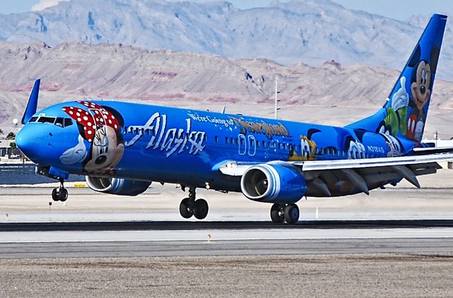 Boeing 737-900 (N318AS) - Alaska Airlines Boeing 737-990 N318AS (cn 30018/1326) Spirit of Disneyland II  Las Vegas - McCarran International (LAS / KLAS) USA - Nevada, August 23, 2012 Photo: Tomás Del Coro